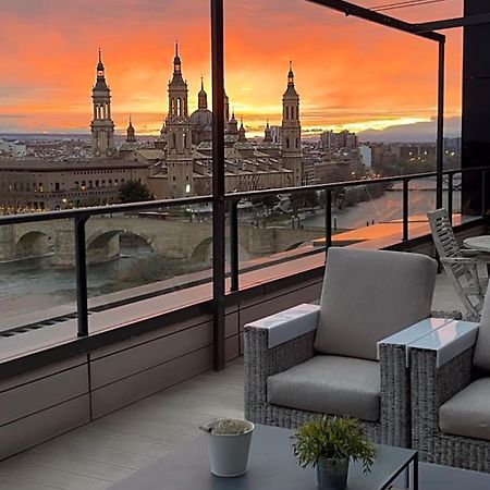 Atico Mejores Vistas Al Pilar Jacuzzi Y Garaje Zaragoza Ngoại thất bức ảnh